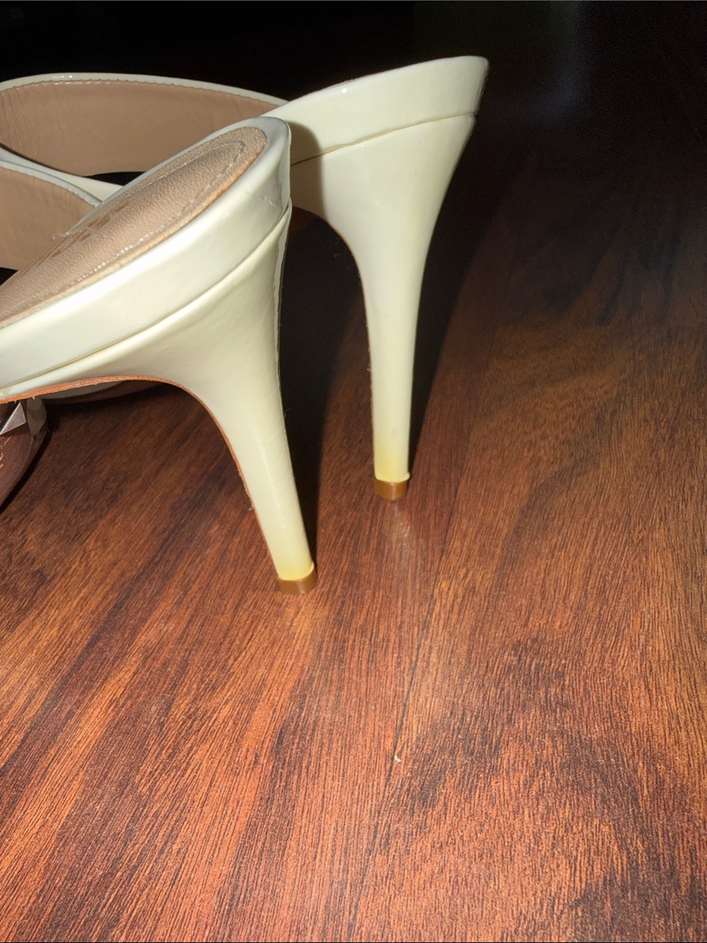 SCHUTZ Cream Double-Strap Slide Mules - Picture 7 of 7